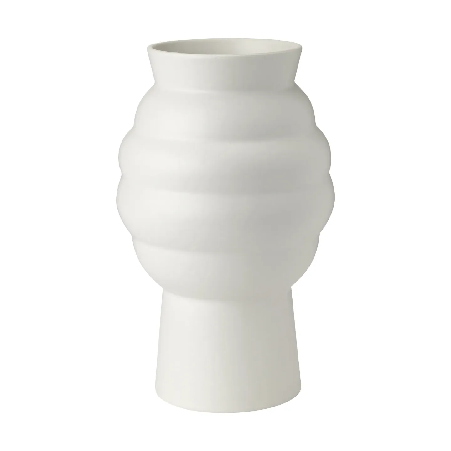 Knabstrup Keramik Tortus Archie Vase No2 23,5 cm White