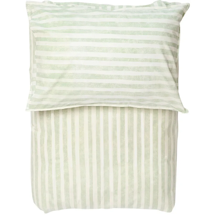 Lavie Kissenbezug Jakob sage Streifen Baumwolle B 100 T 65 cm - Material: Bio Baumwolle