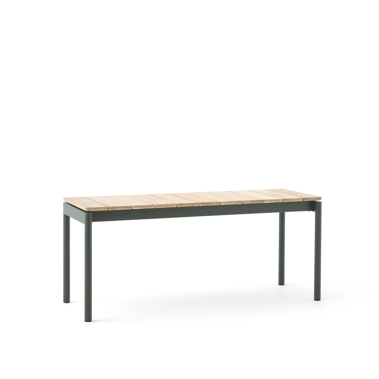 &Tradition - Ville Bench AV27, Small, 110x40 cm, Bronze Green - Trädgårdsbänkar - Anderssen & Voll - Grön - Metall/Trä