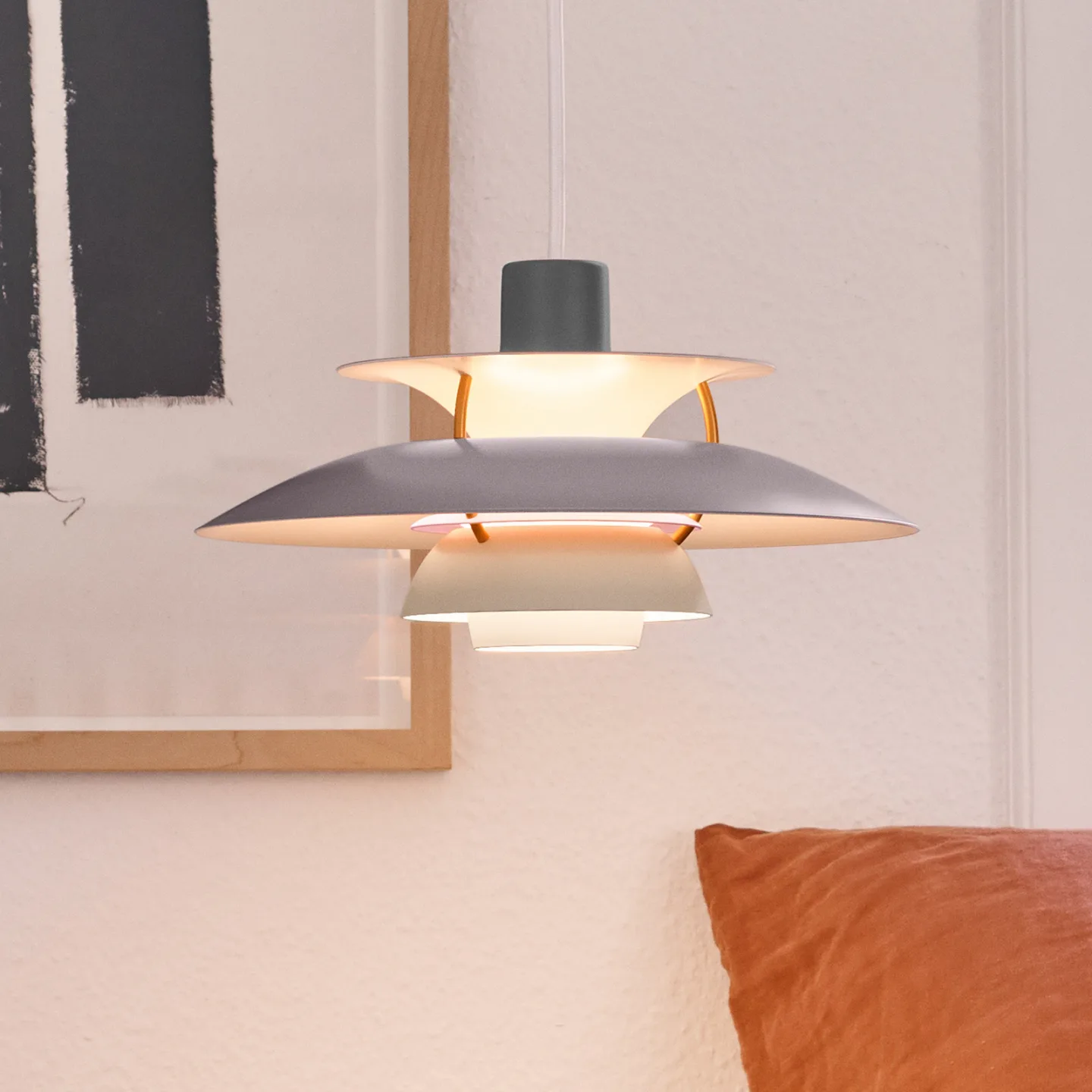 Louis Poulsen PH 5 MINI Pendelleuchte Grau