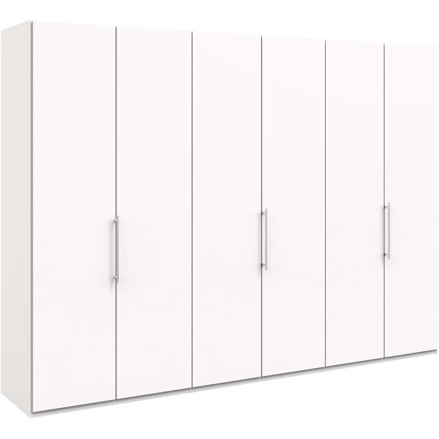 Kleiderschrank Folt weiss Holzwerkstoff B 300 cm