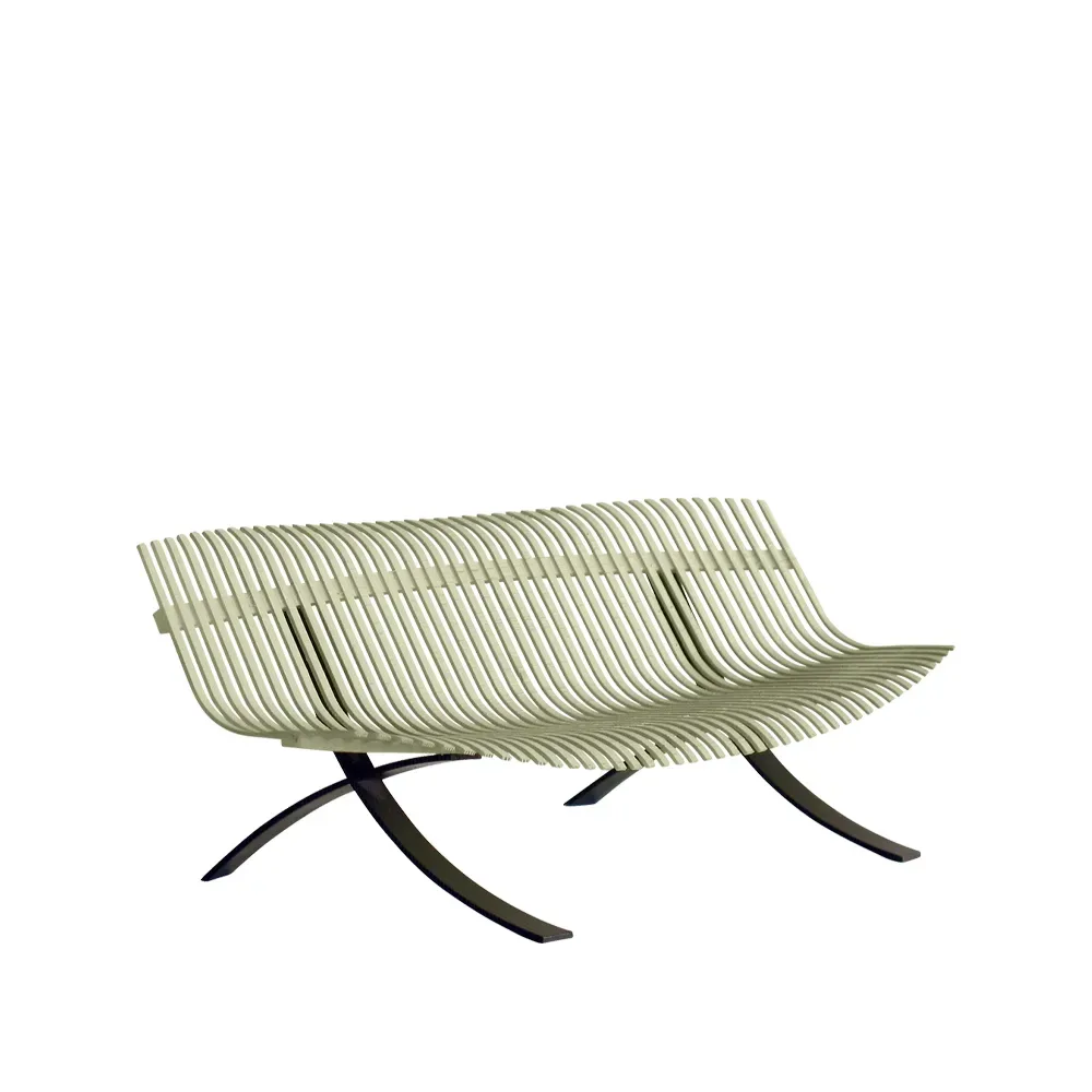 Fermob Charivari bänk Willow green (grön)