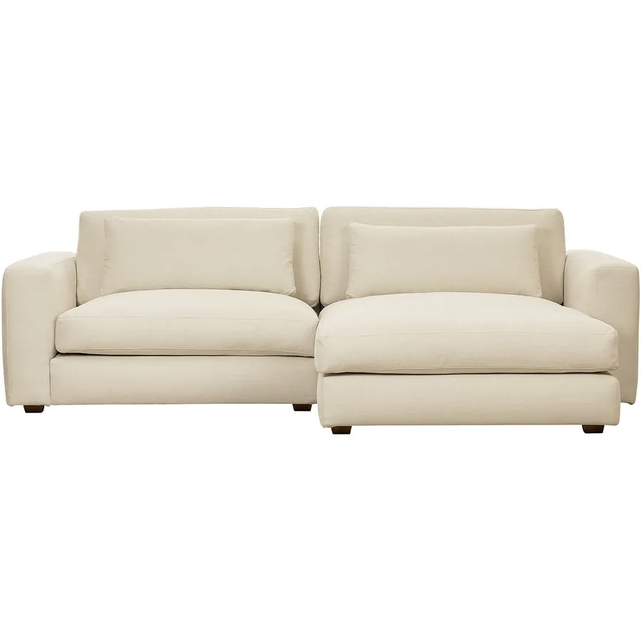 Ecksofa Hava Rechts Stoff Natur B 266 cm T 161.5 cm