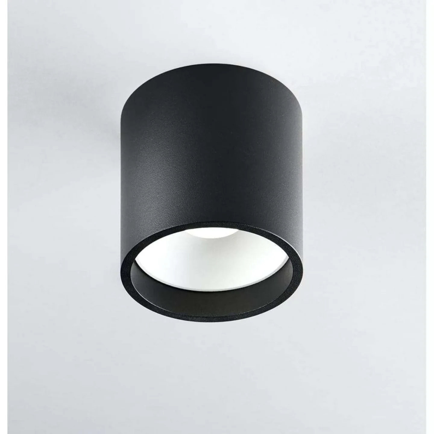 Solo 2 Round Deckenlampe, schwarz/weiß, dim. - LIGHT-POINT - Küche - Aluminium
