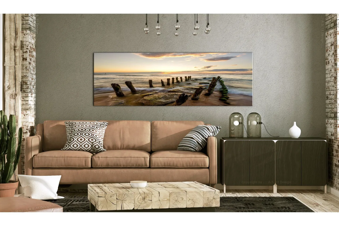 Tavla Wooden Breakwaters 135x45 -