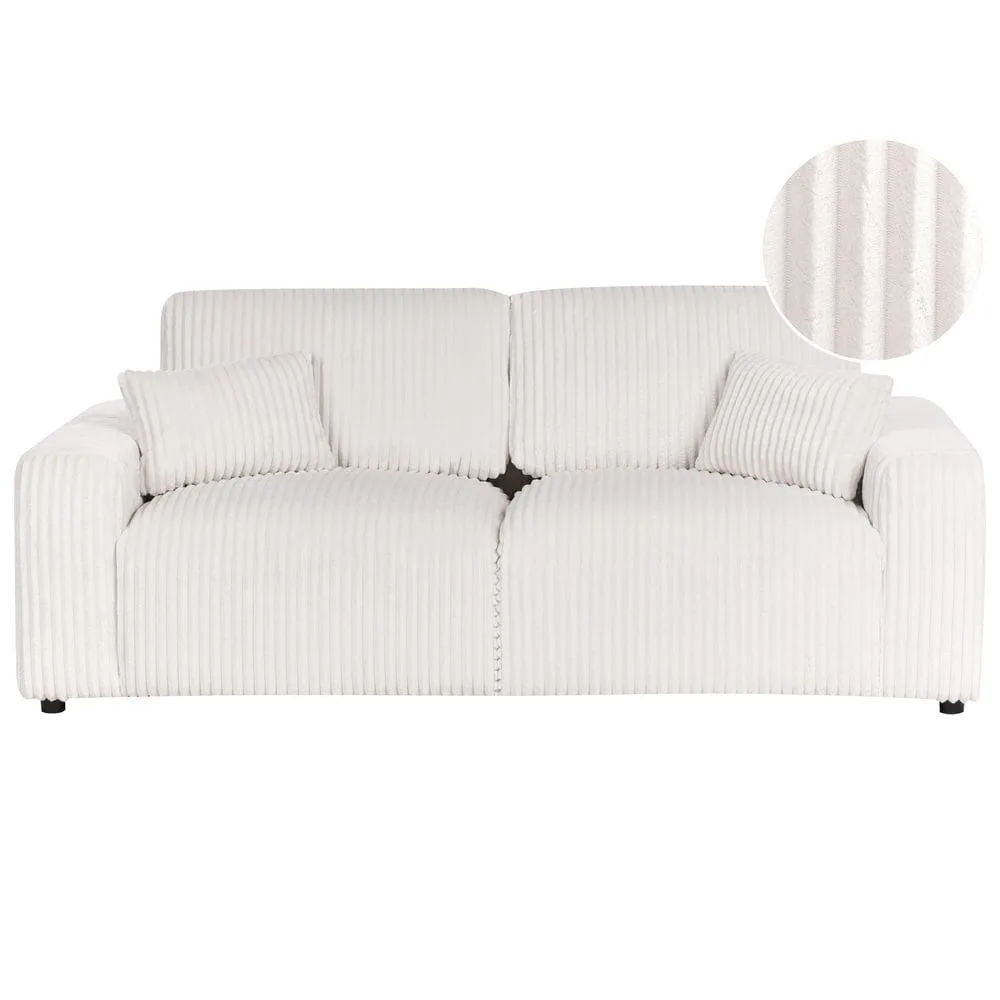 3-sits soffa Sandora - Vit, Svart