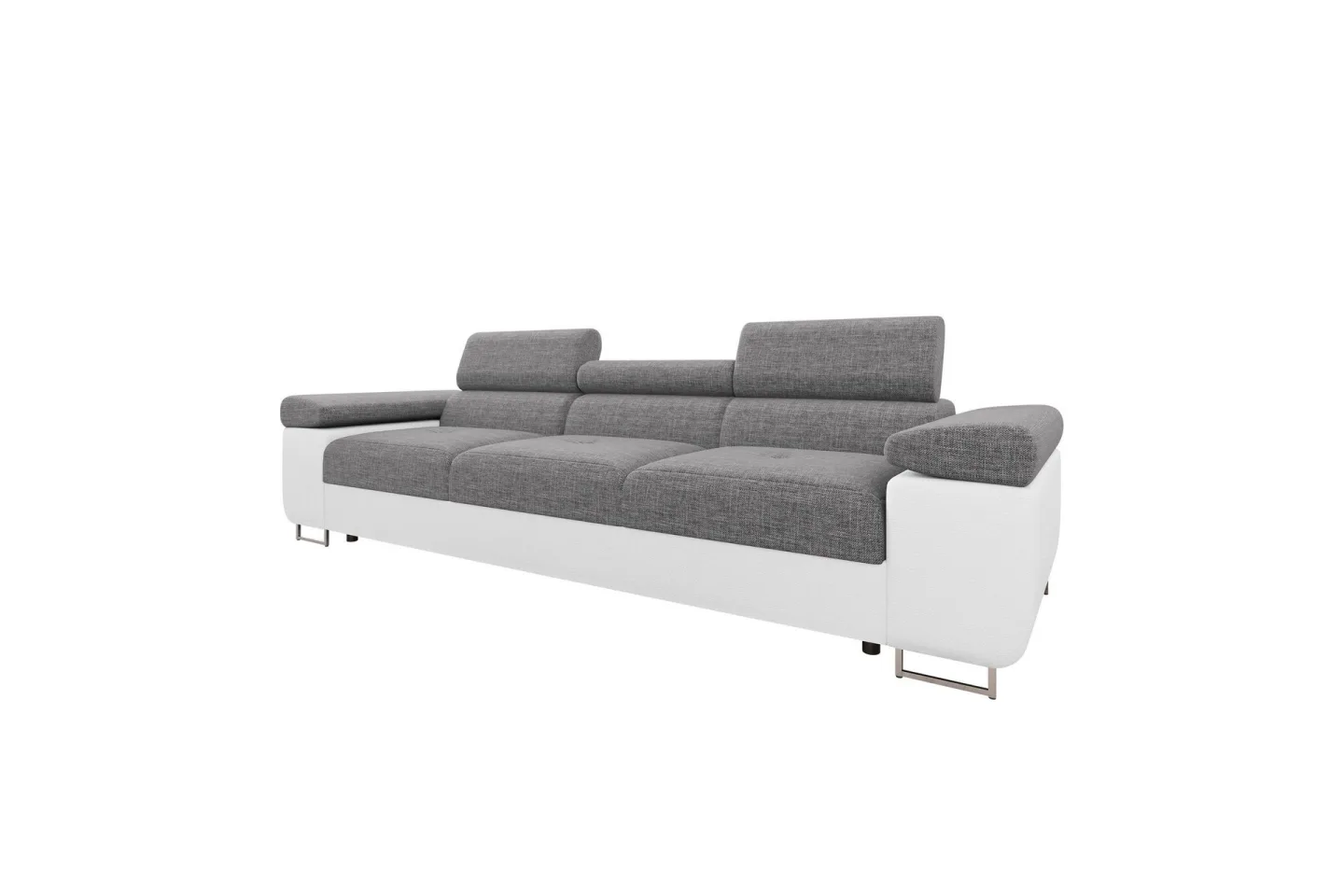 Gabina Soffa 3-sits - Vit/Grå