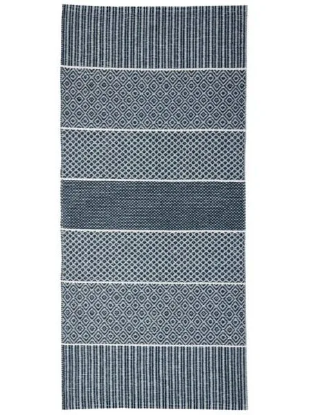 Plastmatter - Horredsmattan Alfie (blå) (Størrelse: 70 x 300 cm)