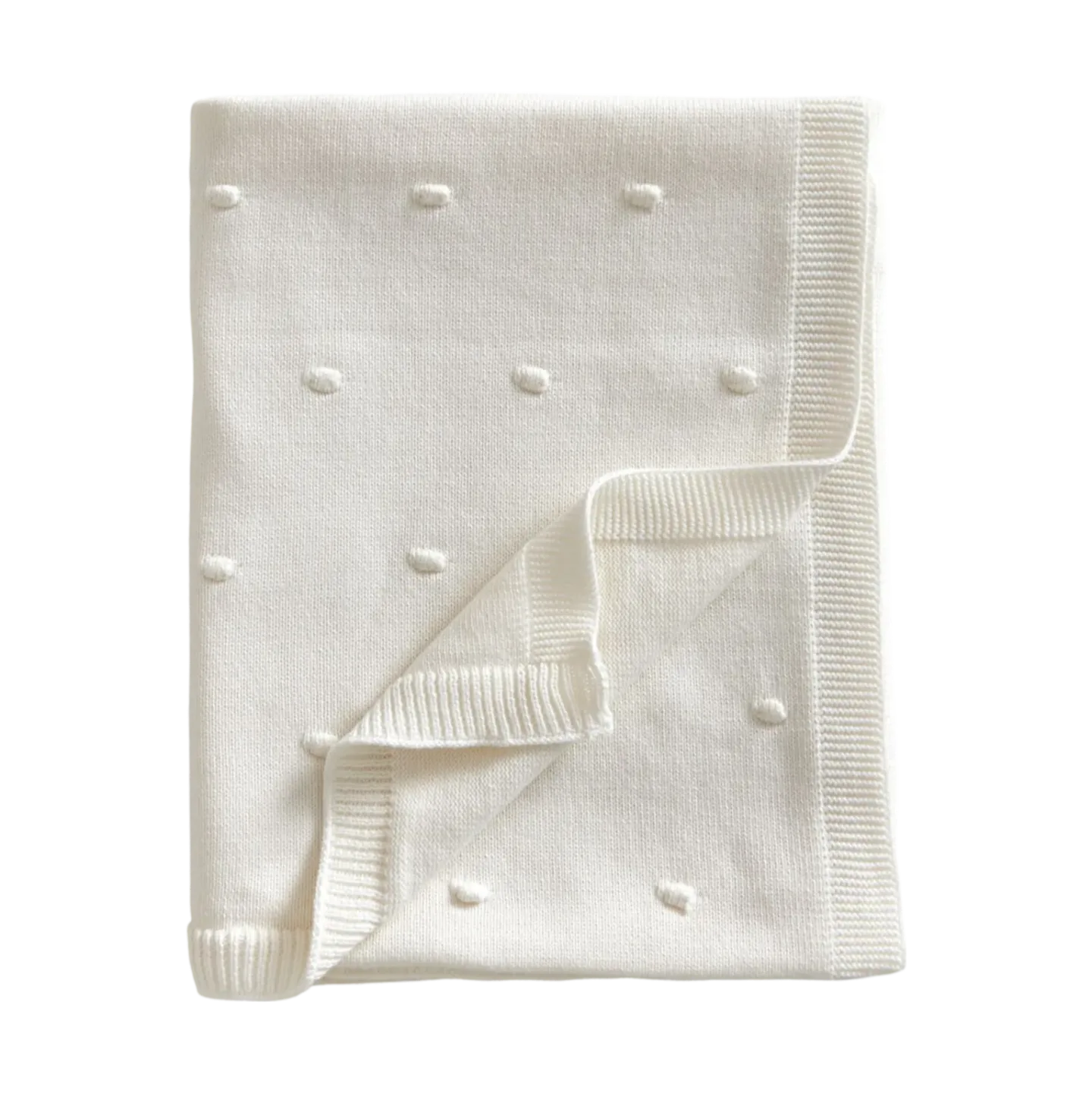 Jack o Juno Bubble stickad babyfilt 80x100 cm Pearl