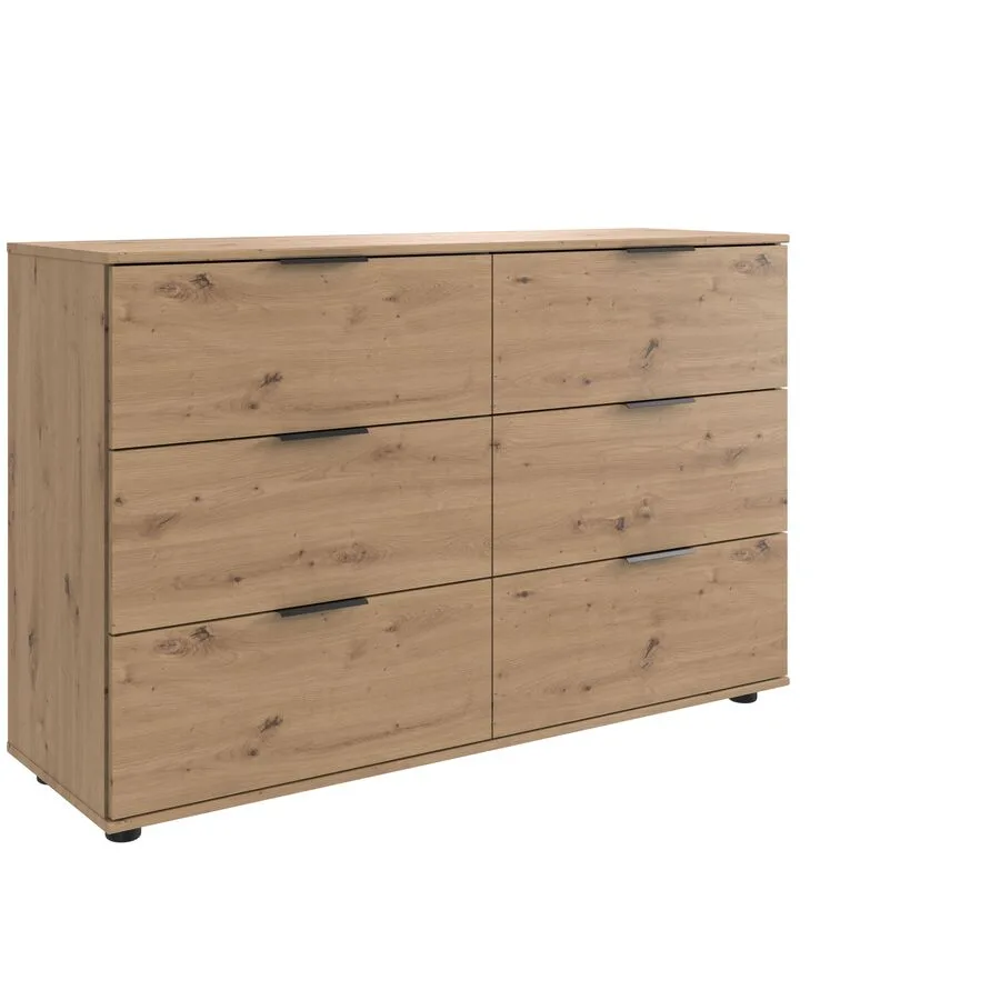 Kommode Metaa Eiche Nachbildung Holzwerkstoff B 130 H 83 cm