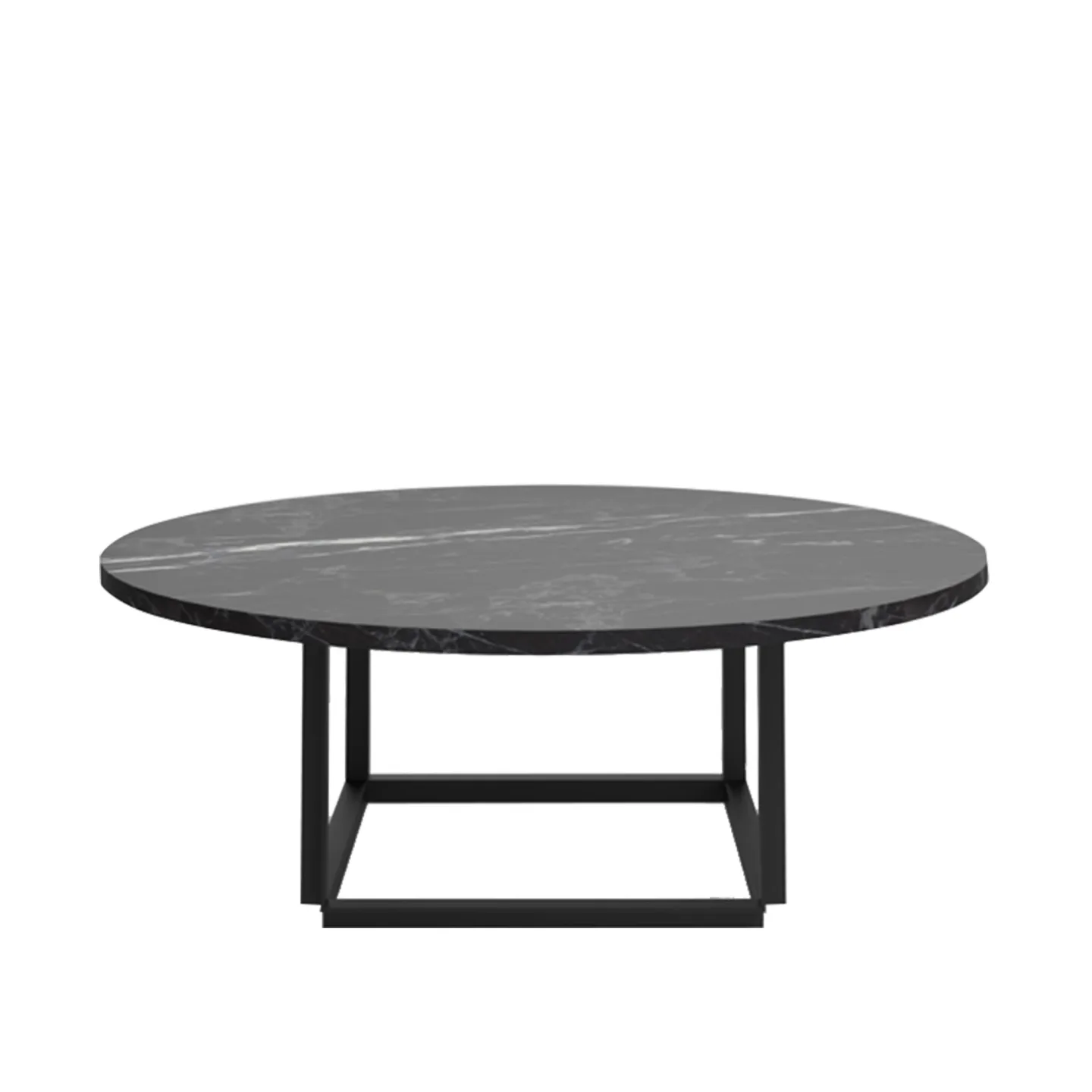 New Works - Florence Coffee Table 90 cm - Soffbord - New Works Studio - Svart - Metall/Sten
