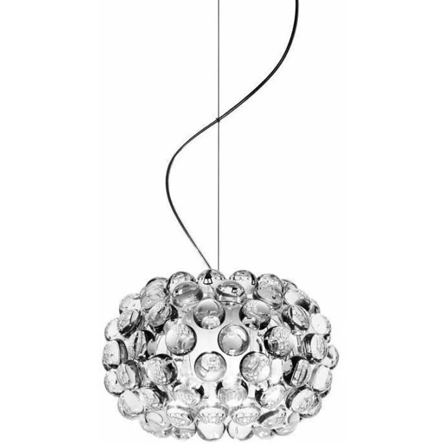 Foscarini Pendellampe Caboche Transparent Kunststoff 31 cm 34 cm - LED - Lichtfarbe: Extra warmweiss - LED Energiesparlampen