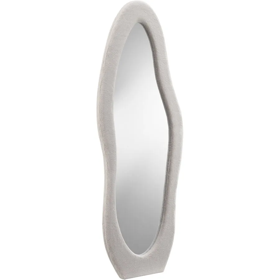 Spiegel Foliano Beige Spiegelglas/Kunstfell (100% Polyester) B 60 H 160 cm