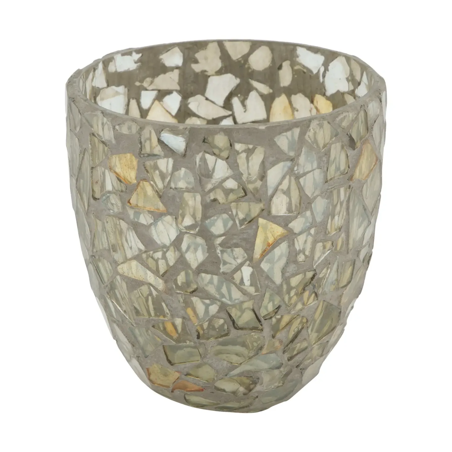 Decofinder Windlicht Glasmosaik, Gold Gelb | Schubiger Möbel