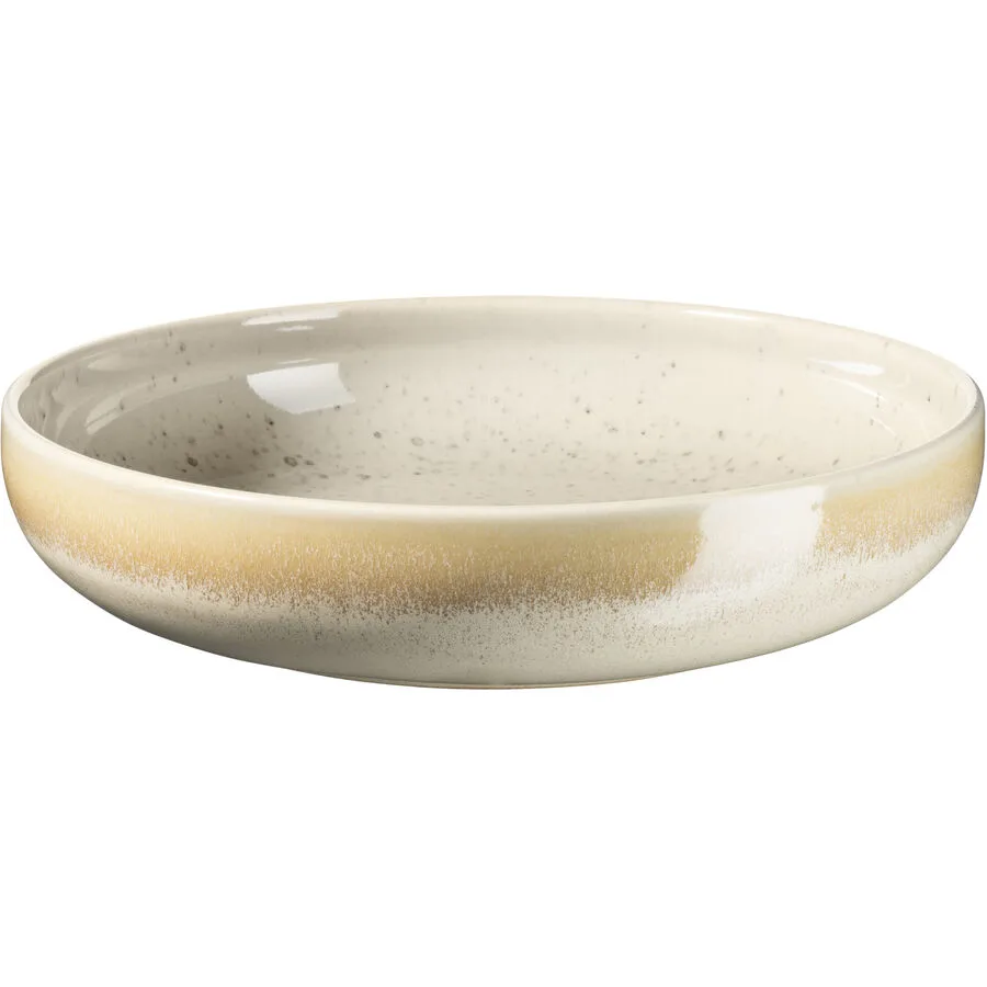 Teller tief Candy Beige Steinzeug 22 cm