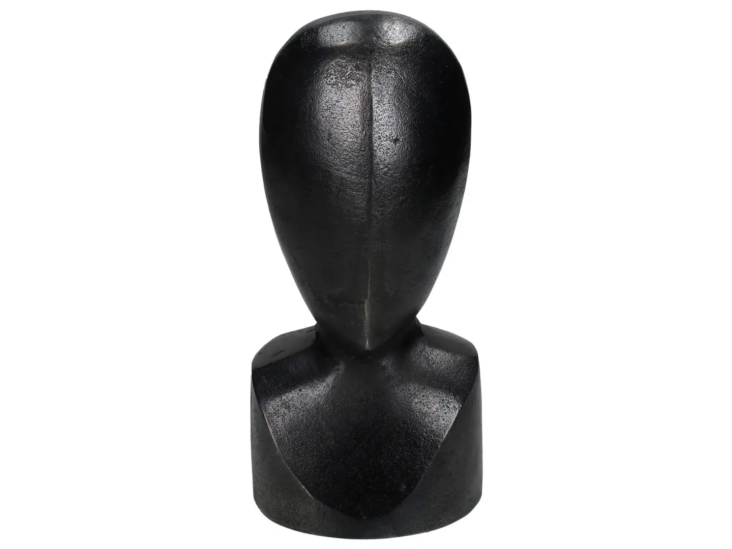 Kersten Skulptur Kopf Aluminium Schwarz H: 22 cm | Schubiger Möbel