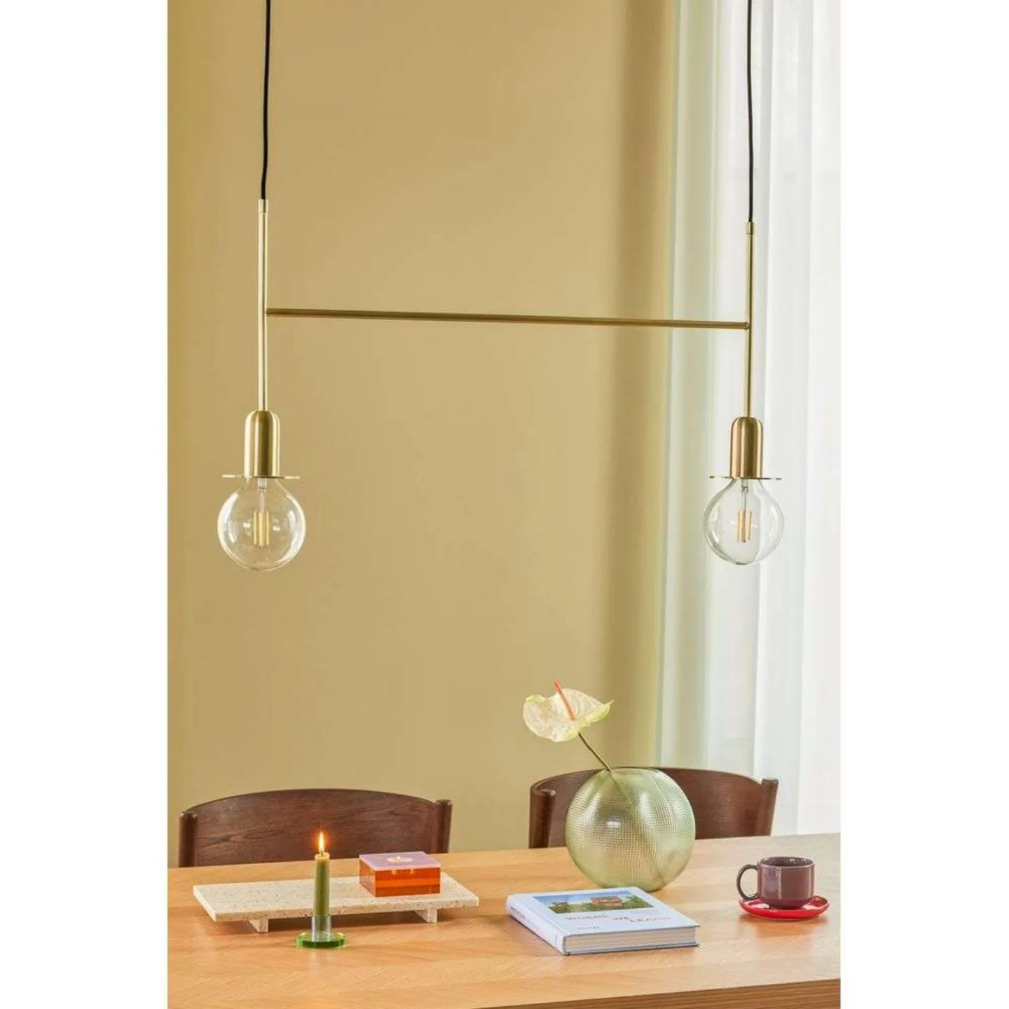 Twice Pendelleuchte Brass - Hübsch - Esszimmer - Metall