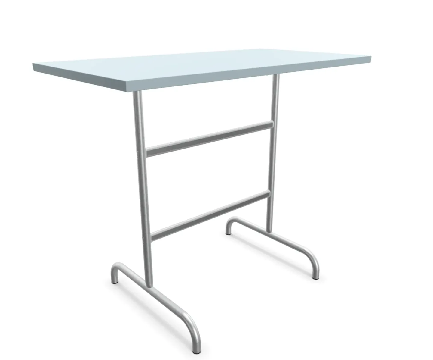 Schaffner Metall-Stehtisch Säntis Feuerverzinkt Blau | Schubiger Möbel