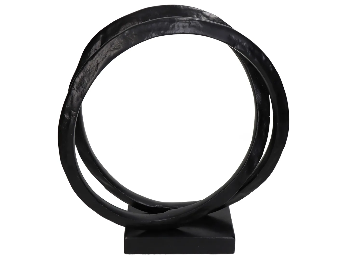 Kersten Figur Ringe Aluminium Schwarz H: 33 cm | Schubiger Möbel