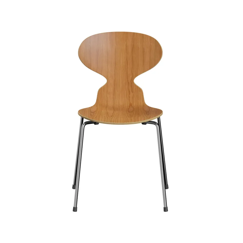 Fritz Hansen Myran 3101 stol körsbär, lackad, kromat stålstativ