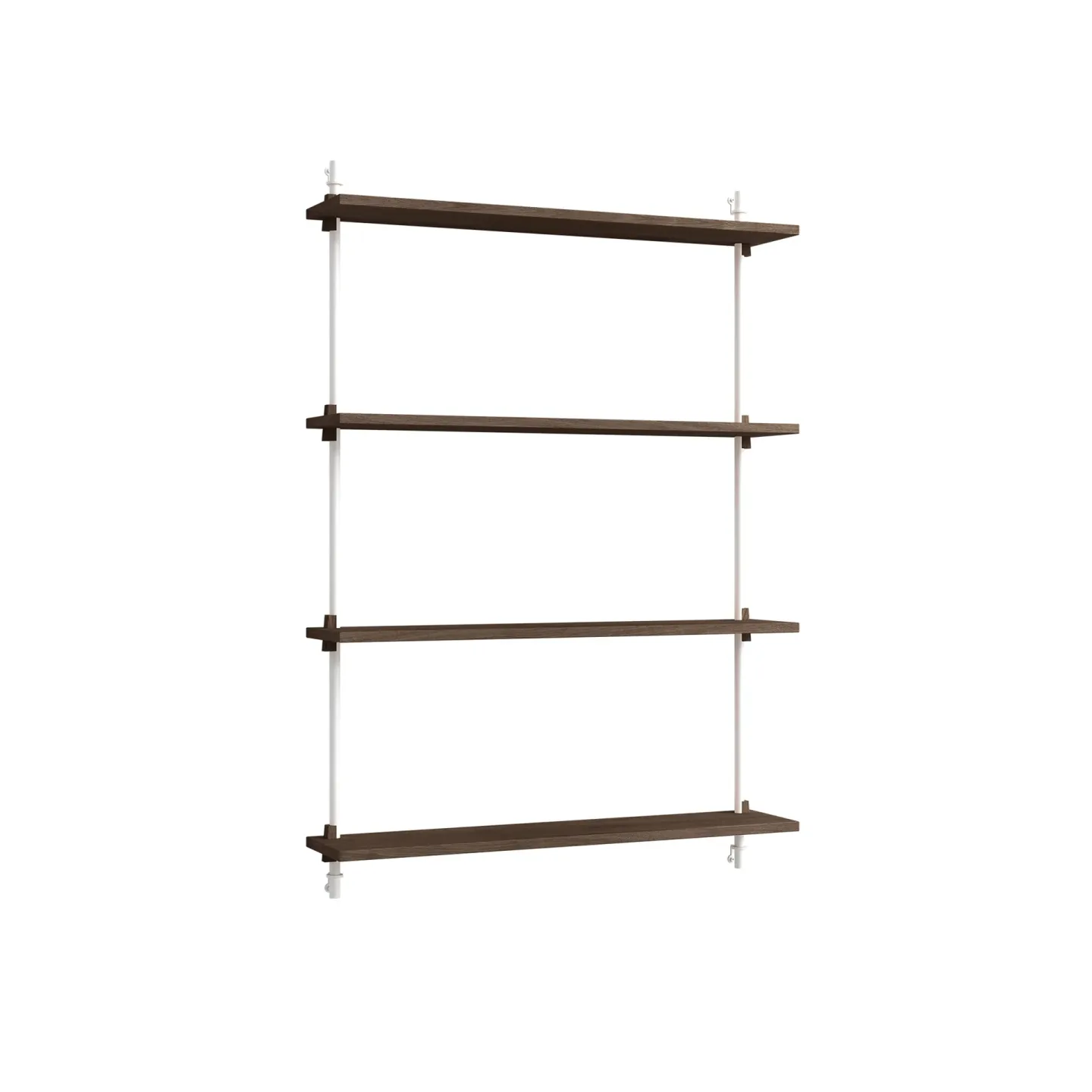 MOEBE Wall Shelving Wandregal Geräucherte Eiche-white, 92x115x17,5 cm, WS.115.1