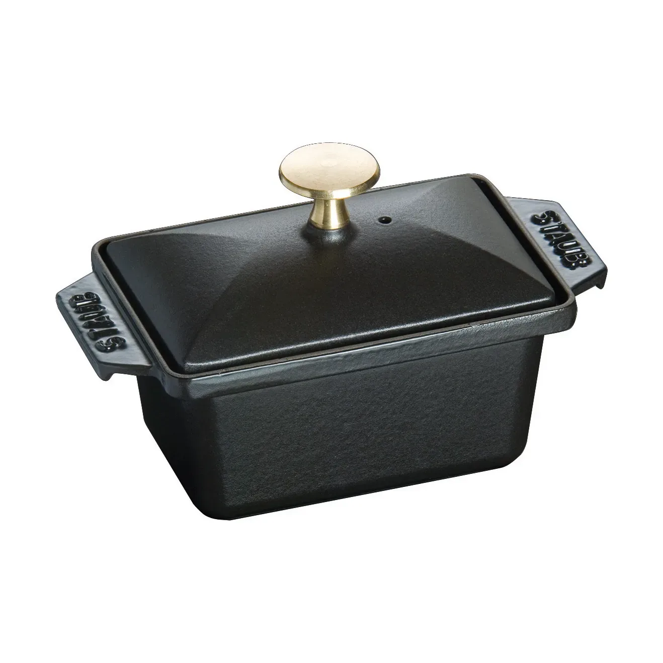 STAUB Staub Terrine Backfrom Gusseisen schwarz 15x11 cm