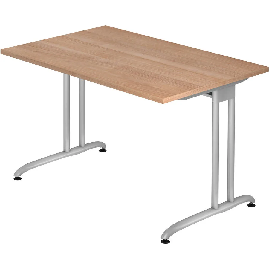 Schreibtisch Office nussbaum Holzwerkstoff B 120 T 80 cm
