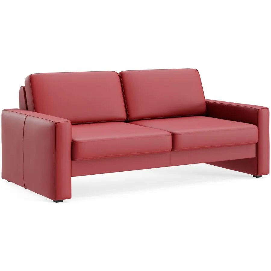 Sofa Devin Rot Leder 180 cm 90 cm - Möbel Konfigurator: Traummöbel individuell zusammenstellen