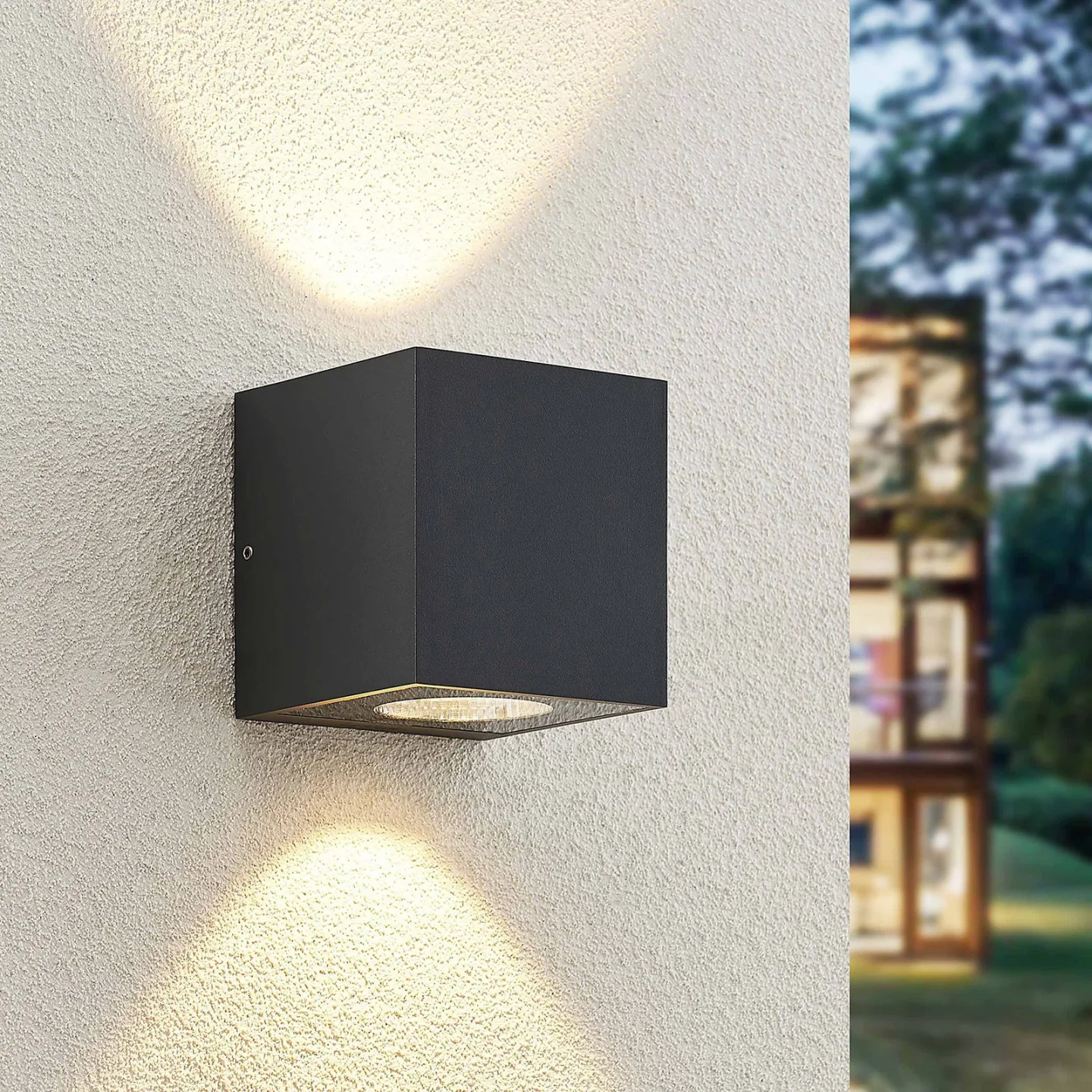 Tassnim LED Up/Down Außenwandleuchte Graphite - Arcchio - Modern - Metall - Eckig