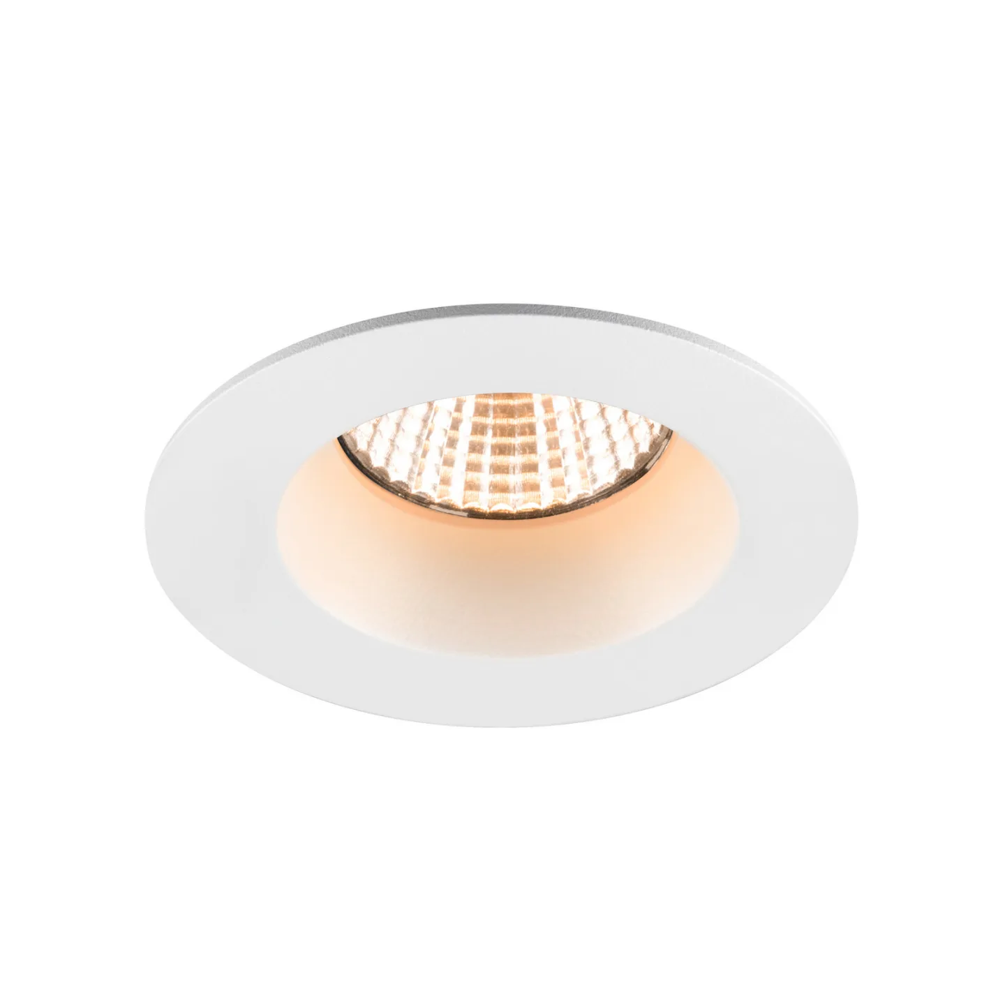New Tria LED-Deckeneinbaustrahler, rund, weiß, IP65, 2.700 K, 38° - SLV - Badezimmer - Aluminium - Einflammig