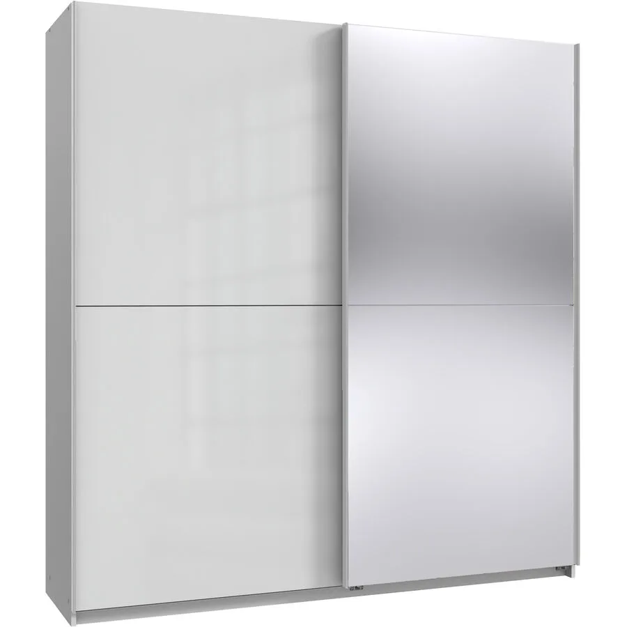 Kleiderschrank Pren Hochglanz weiss Holzwerkstoff B 200 cm