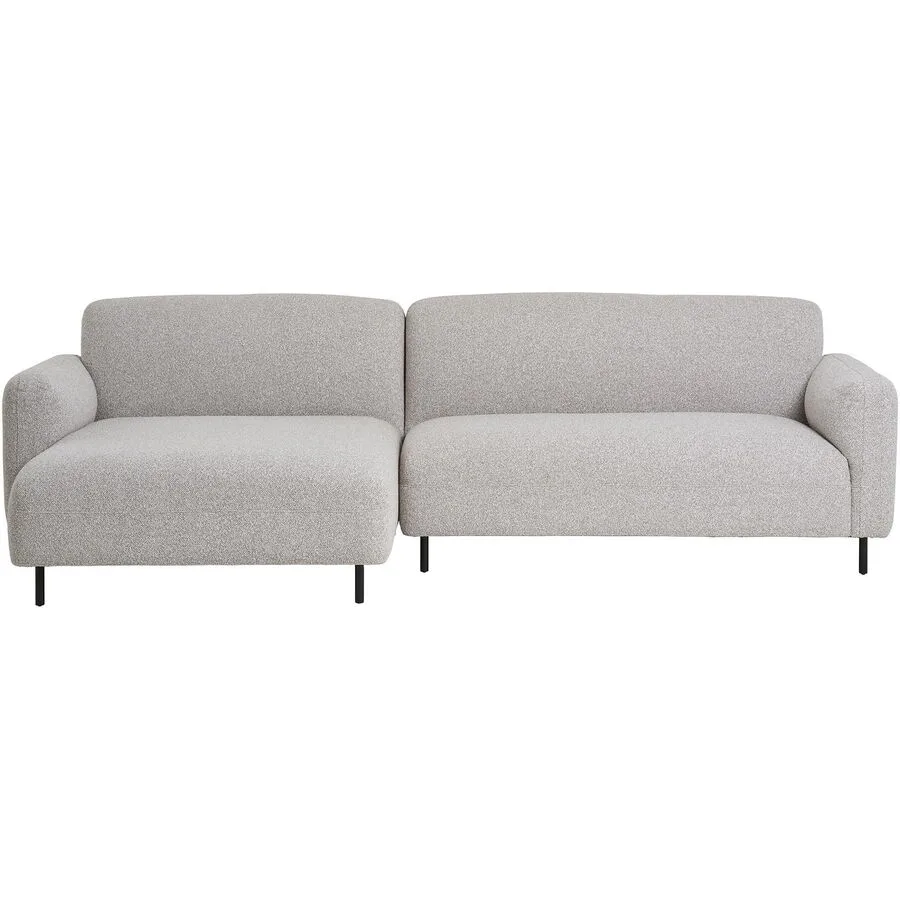 Ecksofa Pavora Polyester hellgrau B 265 T 150 cm