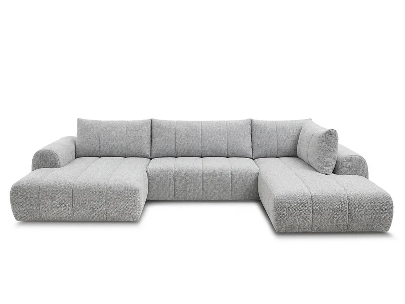 Wohnlandschaft BOBOCHIC NESTY Stoff chiniert hellgrau