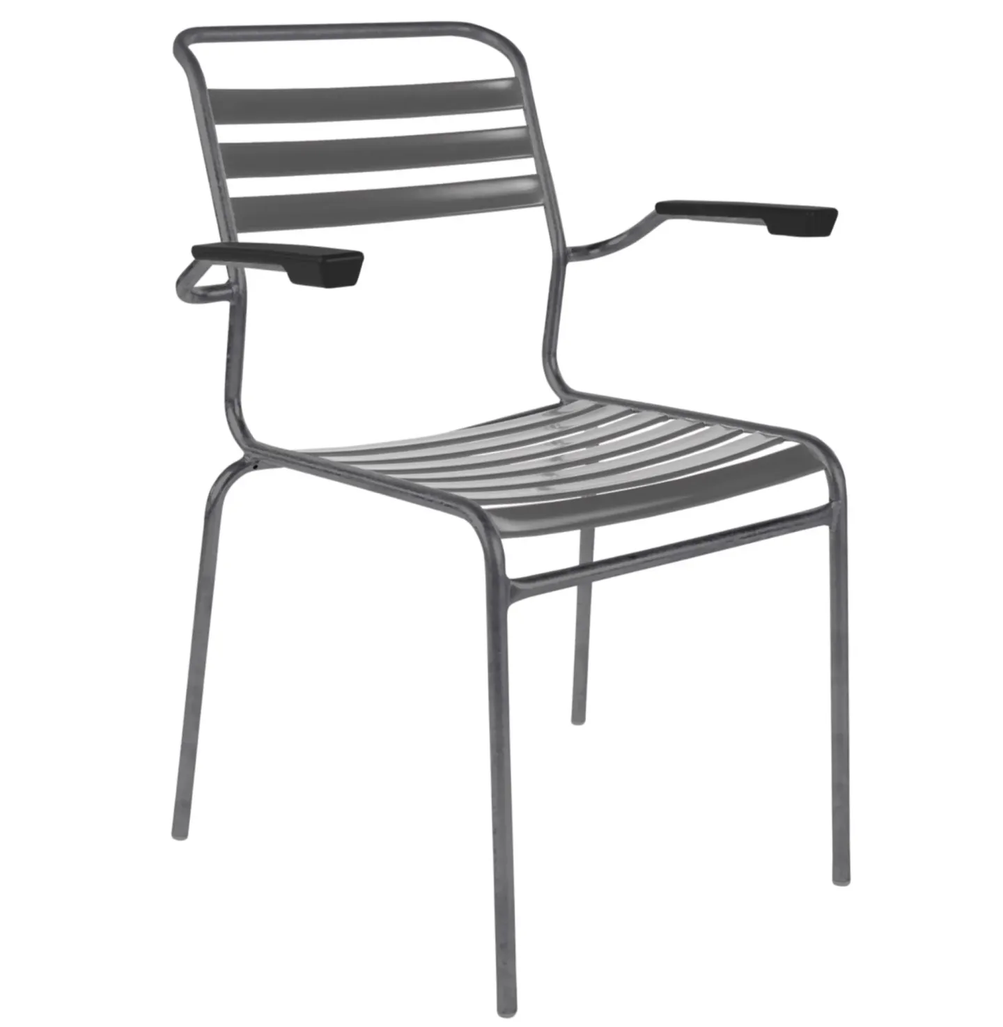Schaffner Lättli-Stuhl Säntis mit Armlehnen Grau | Schubiger Möbel