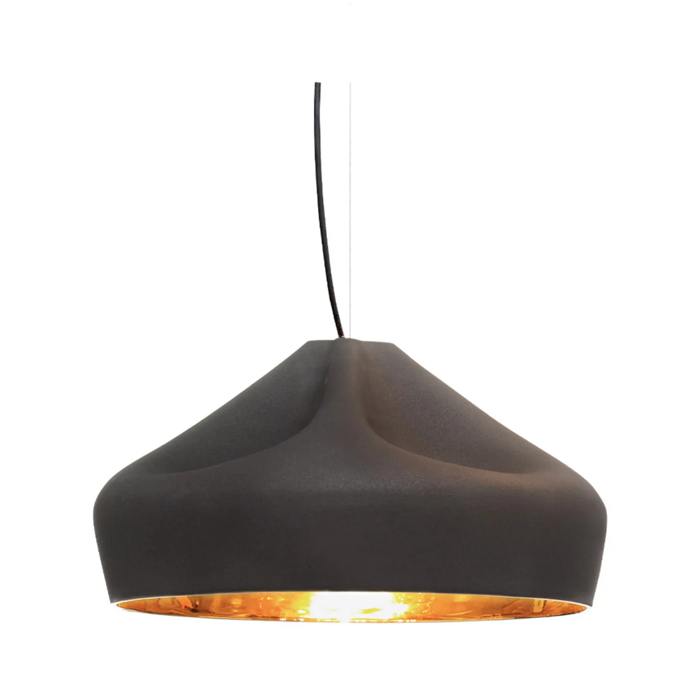 Pleat Box 47 Pendel E27 Svart/Guld - Marset - Spisestue - Keramikk