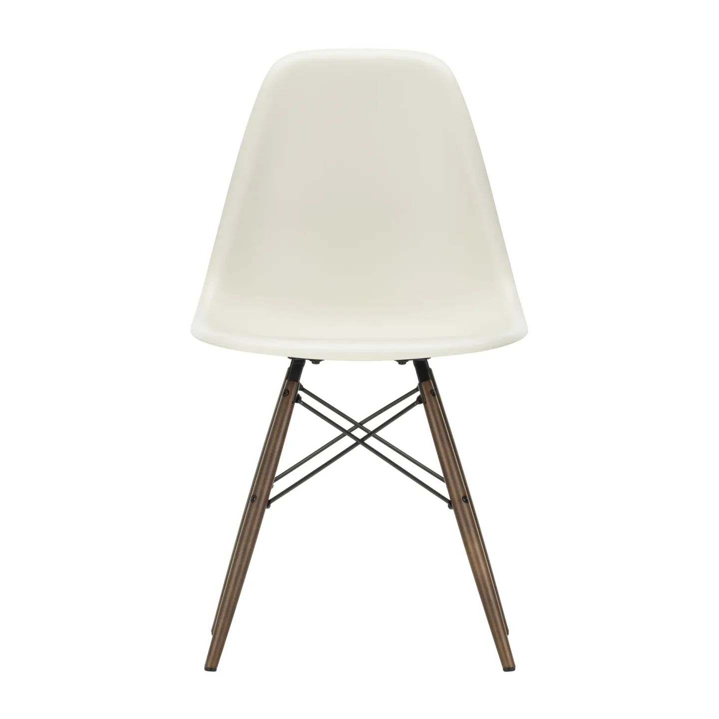 Vitra Eames Plastic Side Chair RE DSW stol 11 pebble-dark maple
