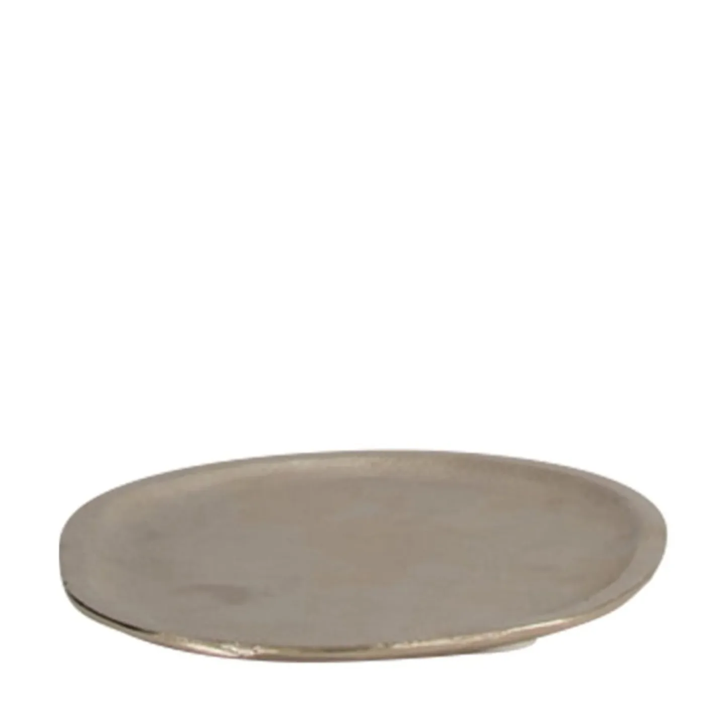 Decofinder Teller Aluminium Silber D: 16 cm | Schubiger Möbel