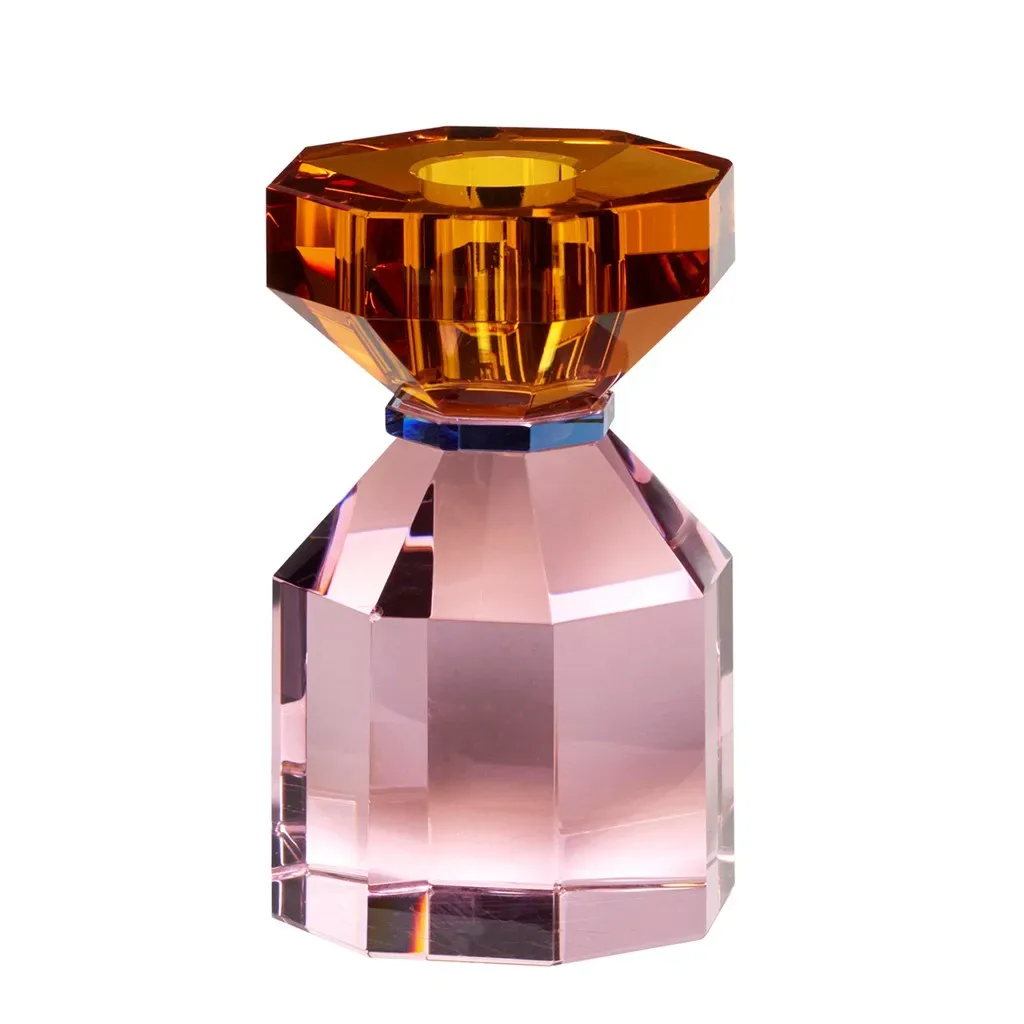 Hübsch Kerzenhalter 11 cm Rosa-orange