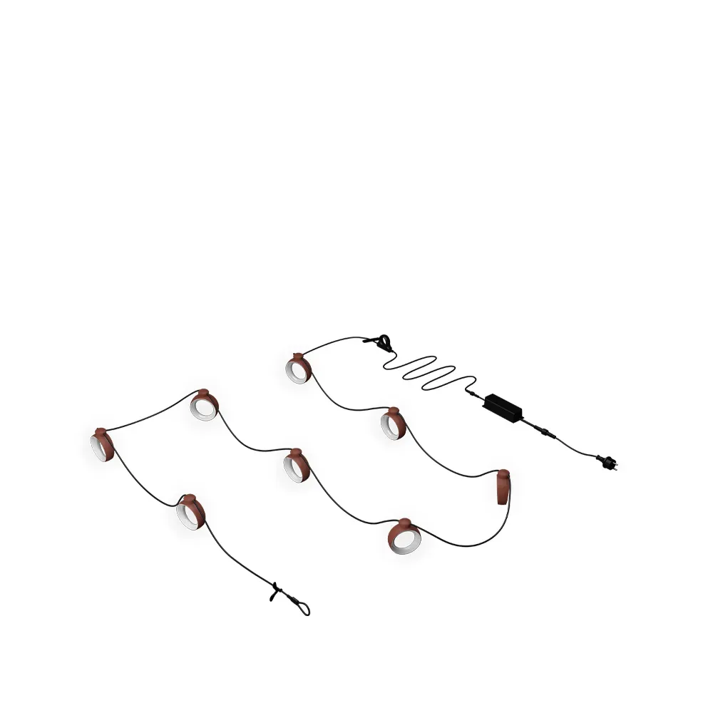 Fermob Hoop ljusslinga 12 m Red ochre (röd)