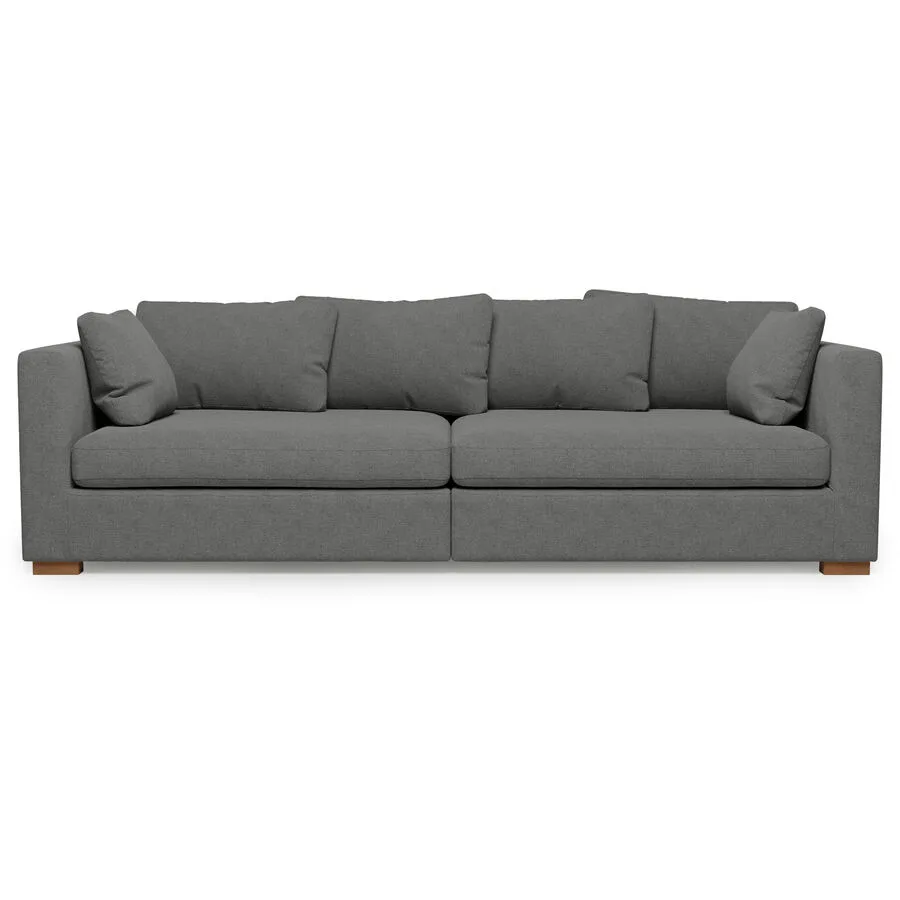 Sofa Malia Grau Stoff 266 cm 113 cm