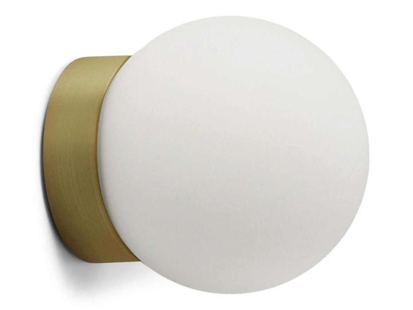 Palla Mini C90 LED-loftlampe IP44, messing/opal - Antidark - Badeværelse - Glas