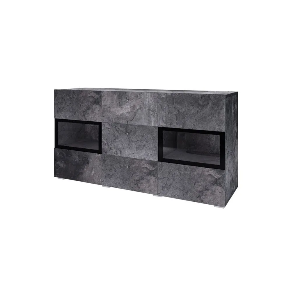 Sideboard Baros 2 Dörrar med 3 Lådor - Skiffer