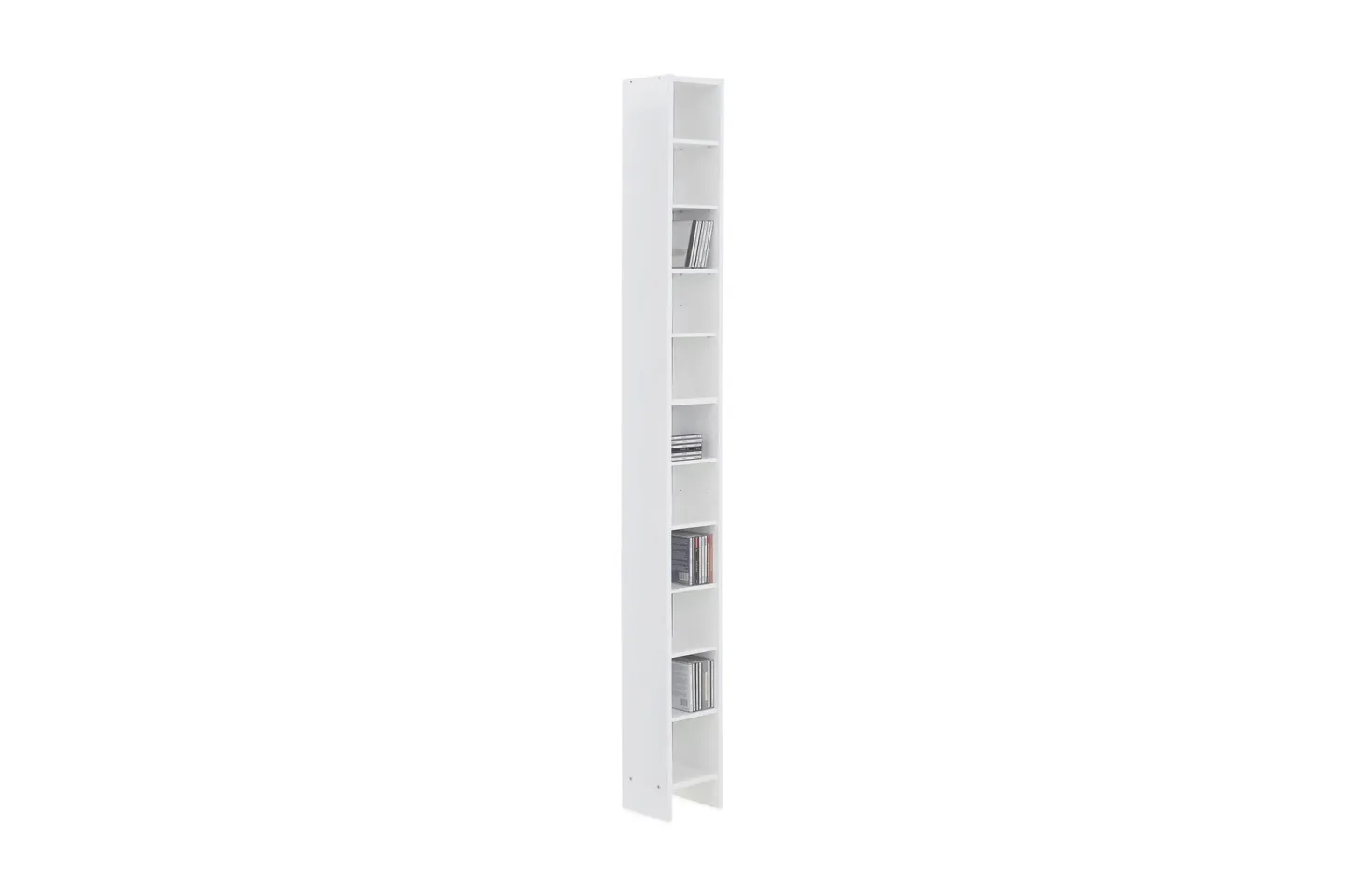 Harada CD-hylla 20 cm - Vit