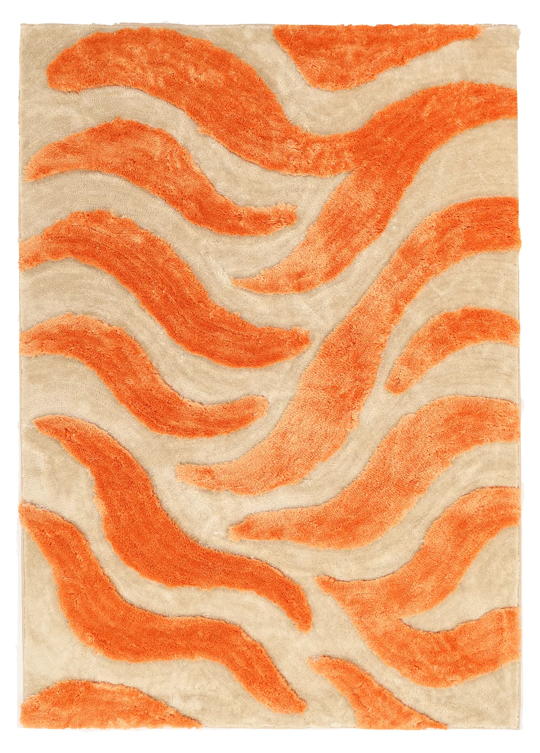 Ryetepper - Fergana (krem/oransje) (Størrelse: 160 x 230 cm)