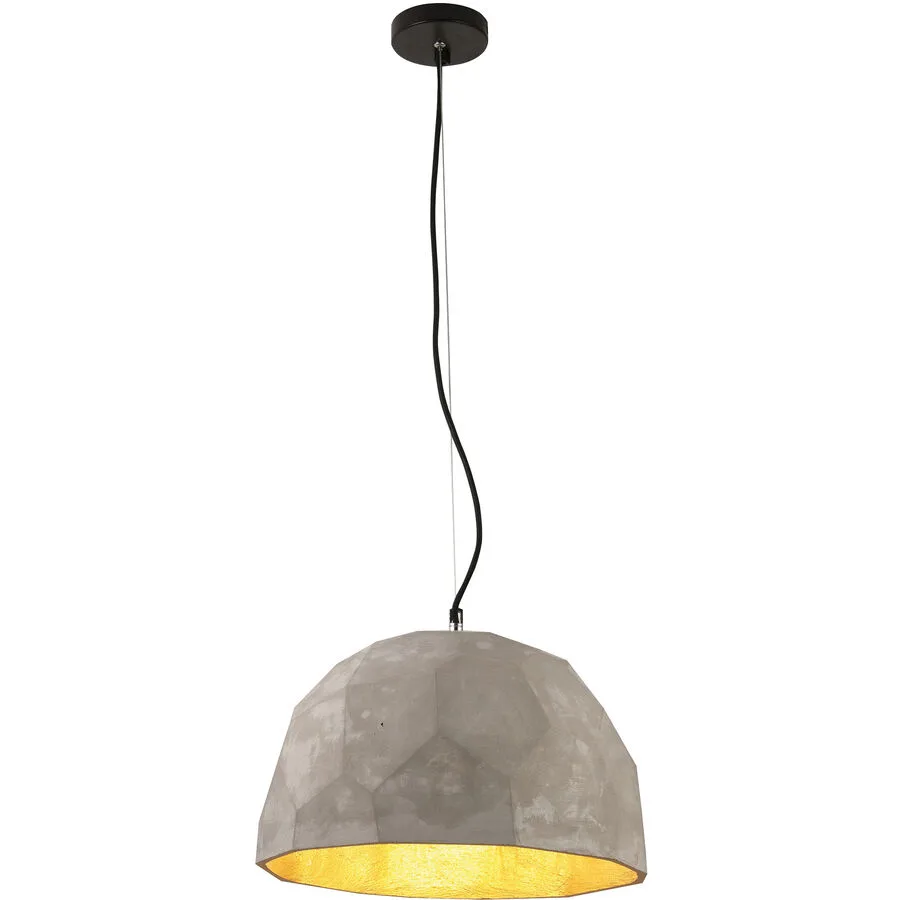 Pendellampe Zana Grau 20 cm Höhenverstellbar (manuell) - Material: Keramik