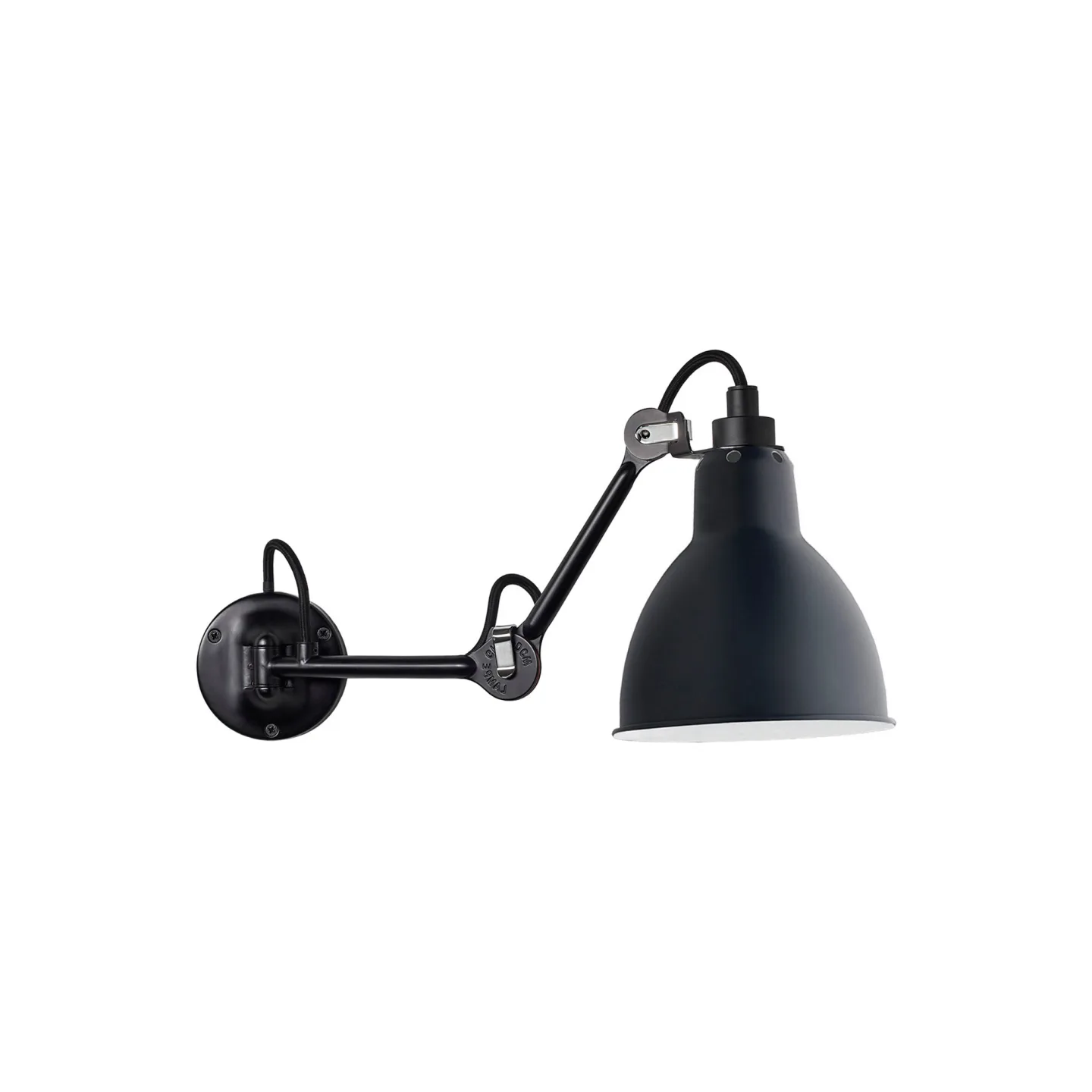DCWéditions - Lampe Gras N°204 blå - Sänglampor - Bernard-Albin Gras - Blå - Metall