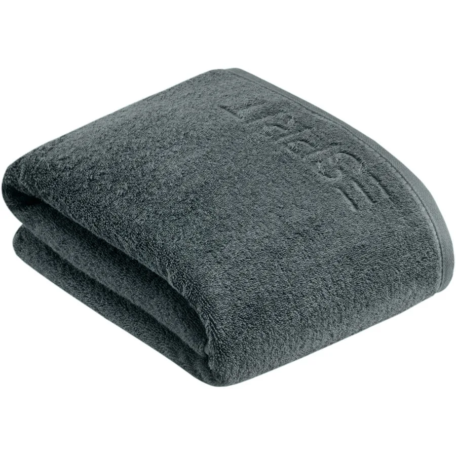 Esprit Badetuch Modern Solid anthrazit Baumwolle