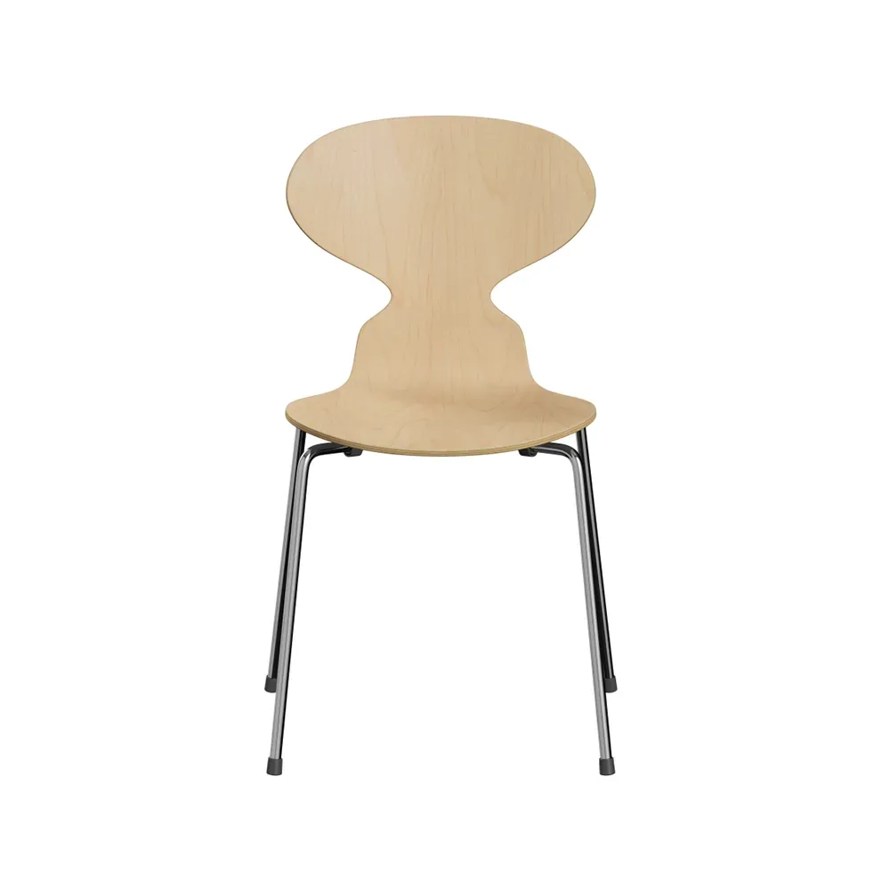 Fritz Hansen Myran 3101 stol lönn, lackad, kromat stålstativ