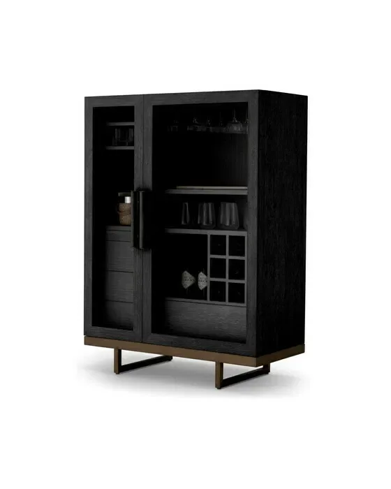Connaught Bar Cabinet Charcoal Grey