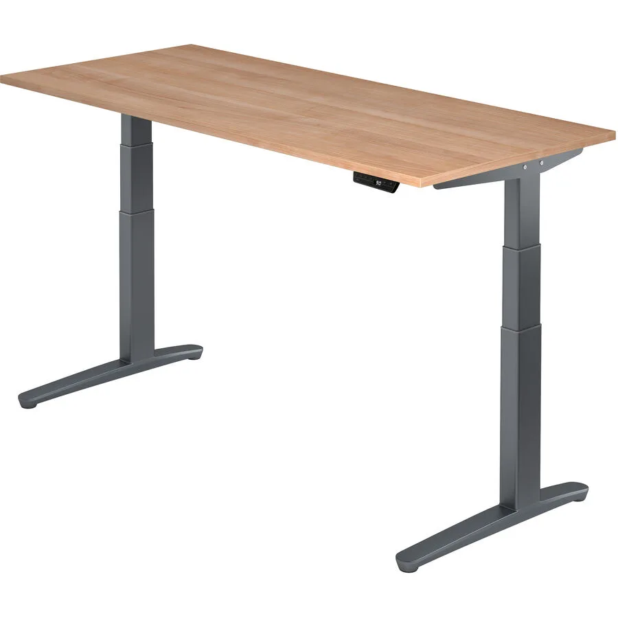 Schreibtisch Office Nussbaum Dekor Holzwerkstoff B 180 T 80 cm